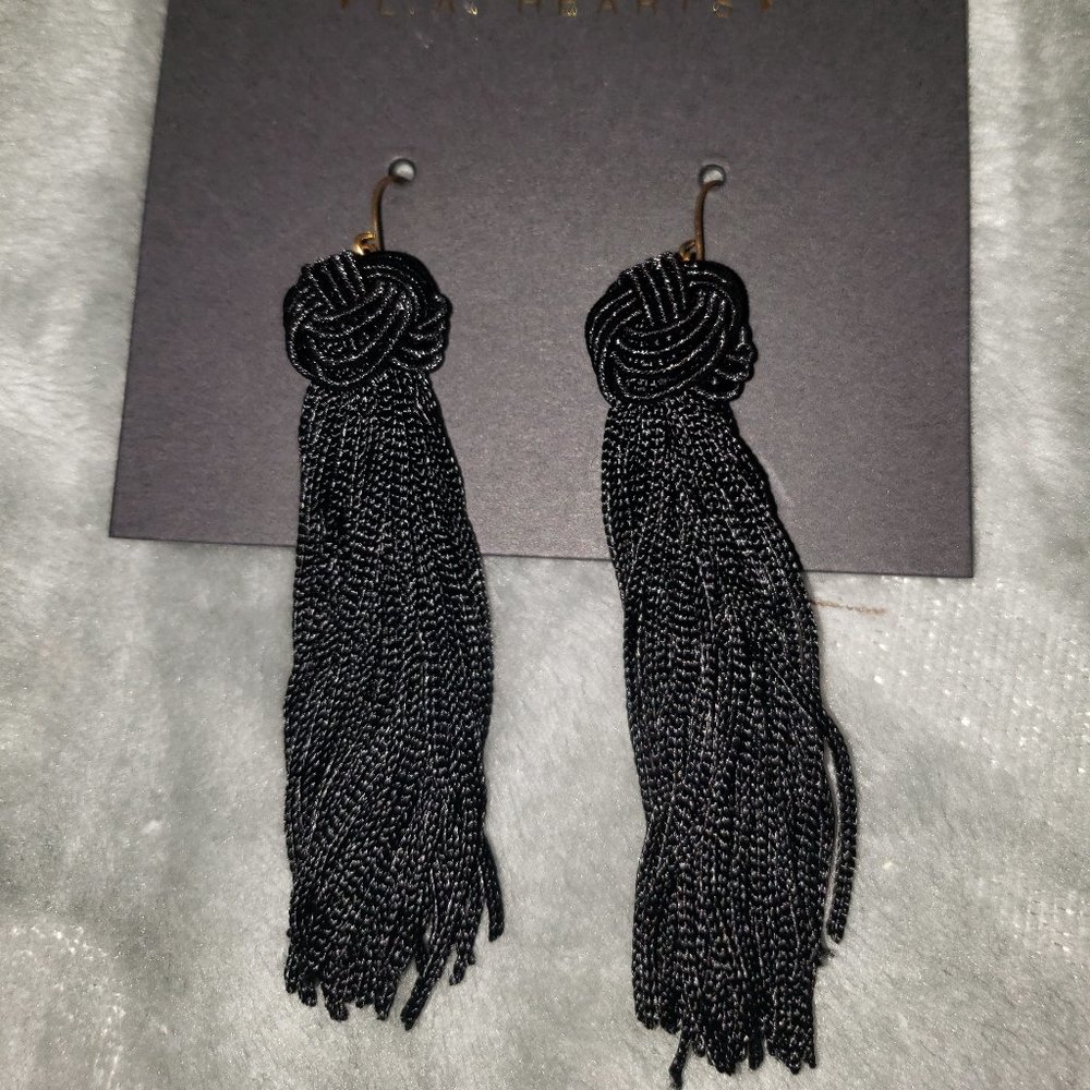 💋Blk Tassel Earrings **2 for $15 Bundle**